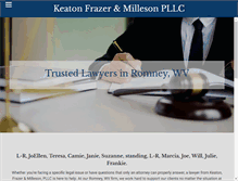 Tablet Screenshot of keatonfrazermillesonpllc.com